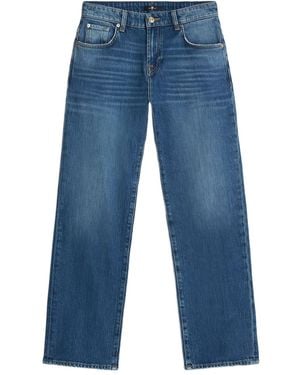 Seven7 Sieben Calie Denim gerade Jeans - Blau