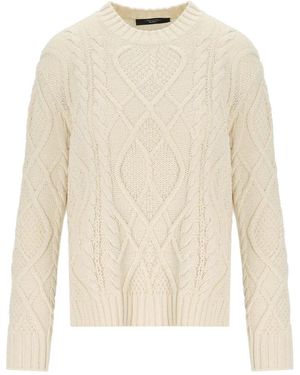Weekend by Maxmara Tenore Ecru Crewneck Sweater - White