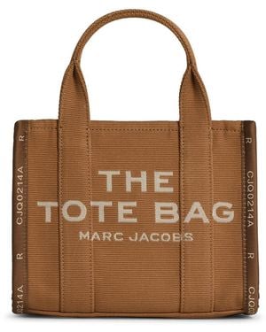 Marc Jacobs 'The Small Tote' Cotton Bag - Brown