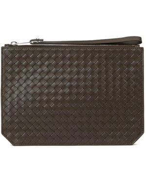 Bottega Veneta Intrecciato Piccolo Standing Pouch - Grey