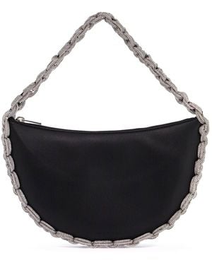 HIBOURAMA Cloe Handbag With Crystals - Black