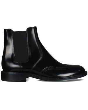 Saint Laurent Chelsea Laarzen Legerzwart