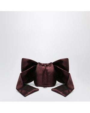 Douuod Adda Bag With Bow - Brown