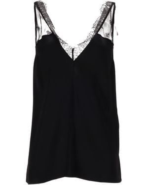 Stella McCartney Envers Satin Slip Top - Black