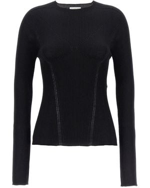 Lanvin Geribbelde Trui - Blauw