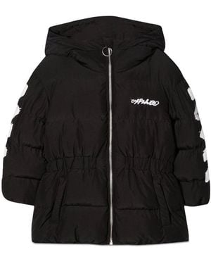 Off-White c/o Virgil Abloh Piumino Con Zip Diag - Black