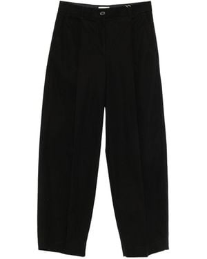 TOTEME Cotton Trousers - Black