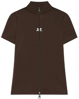 Courreges "Interlock" Top - Brown