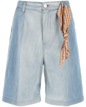 Marni Denim Bermuda Shorts - Blue