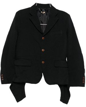 Comme des Garçons Single-Breasted Blazer - Black