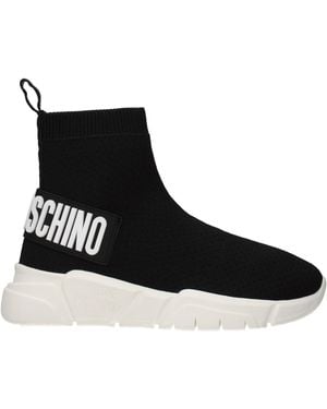 Love Moschino Trainers Donna Tessuto Nero - Black