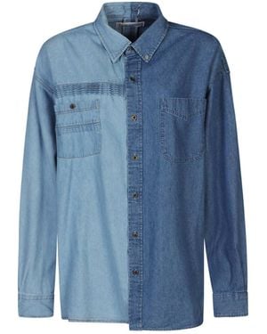 E.L.V. Denim Contrast Shirt - Blue