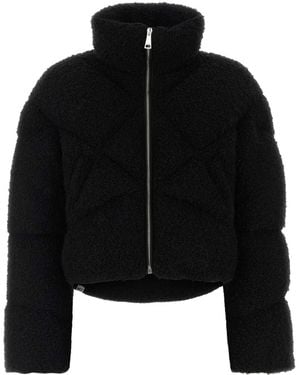 Khrisjoy Textured High Collar Jacket - Black