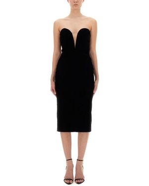 Tom Ford Velvet Cocktail Dress - Black