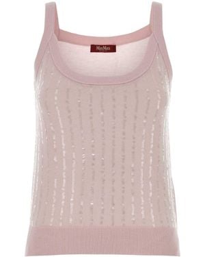 MM STUDIO Silk Lend Cosetta Tank Top - Pink