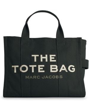 Marc Jacobs Marc Jacobs () 'Tota mediana' Bolsa de algodón verde - Negro