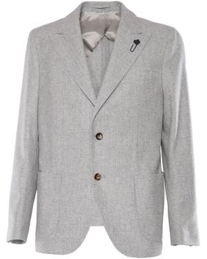 Lardini Giacca Uomo Special Line Drop 7 Reg - Gray