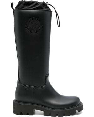 Moncler Stivali Al Ginocchio Impermeabili - Black
