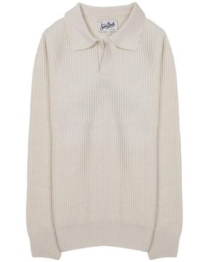 MC2 Saint Barth Polo Sweater Dawning - White