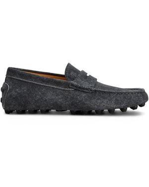 Tod's Gommino Leather Loafers - Black