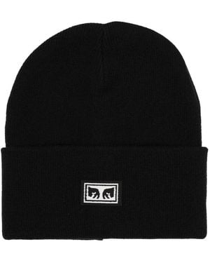 Obey Cap With Logo - Black