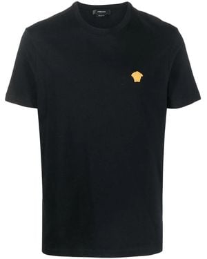 Versace Medusa Motif T Shirt - Black