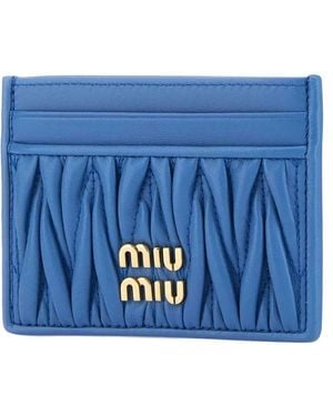 Miu Miu Minuteria Matelasse'Miu - Blue