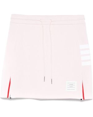 Thom Browne 4-Bar Jersey Mini-Rok - Roze