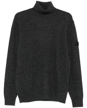 Peuterey Dark Finely Knit Sweater - Schwarz