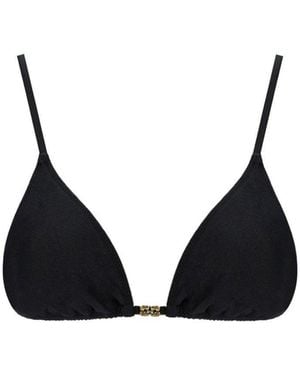 Ganni Lurex Bikini Top - Black