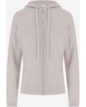 Allude Wool And Cashmere Cardigan - White