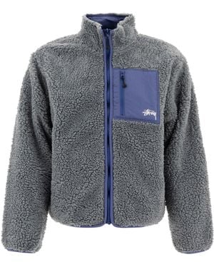 Stussy "Sherpa" Reversible Jacket - Blue