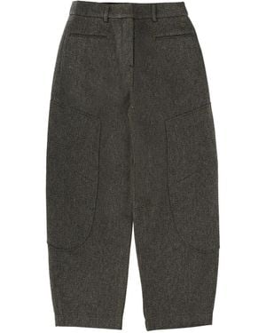 Ganni Trousers "Mouline" - Grey