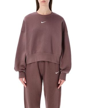 Nike Phoenix Fleece Oversized Sweatshirt - Purple