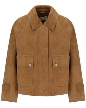 Weekend by Maxmara Abito Suede Jacket - Brown