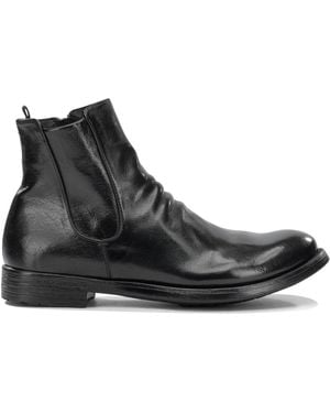 Officine Creative "Hive 036" Ankle Boots With Zipper - Black
