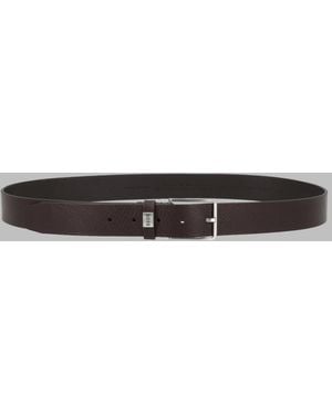 BOSS Leather Belt - Grey