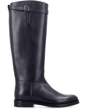 Church's Michelle 2G Equestrian Knee-High Boots For With Adjustable Buckle Strap - Blue