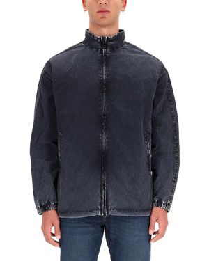 DIESEL Washed Casual Jacket - Blue