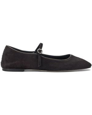Aeyde "Uma" Mary Jane Ballerinas - Schwarz