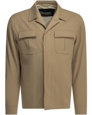Herno Katoenen Overshirtjack - Groen