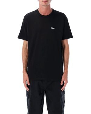 Obey T Shirts And Polos - Black