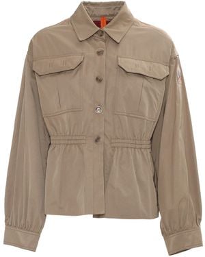 Parajumpers Fiona Cropped Bomber Jacket - Brown