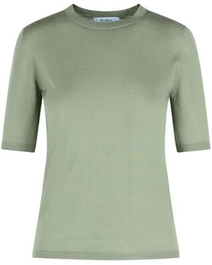 Max Mara 'gerico' Green Virgin Wool Sweater - Groen