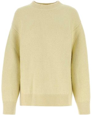 Jil Sander Pastel Cashmere Blend Sweater - Yellow