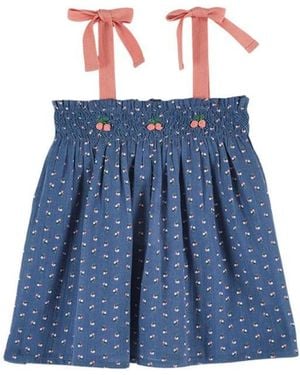 Emile Et Ida Emile & Ida Top Bretelle "Brode Main" - Blue