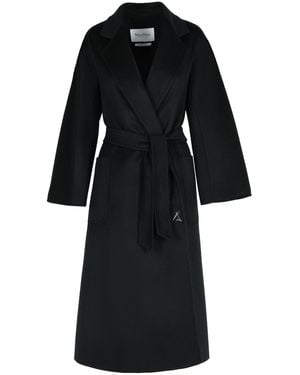 Max Mara 'Ludmilla' Cashmere Coat - Black