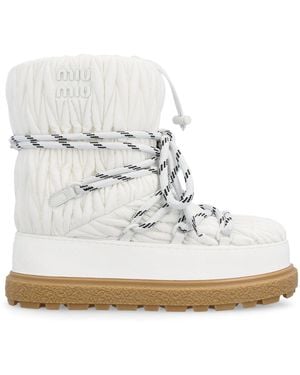 Miu Miu Winter Boots - White