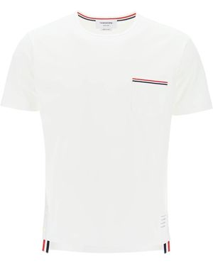 Thom Browne RWB Pocket T -Shirt - Weiß