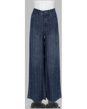 Self-Portrait 100% Lyocell Denim Jeans - Blue